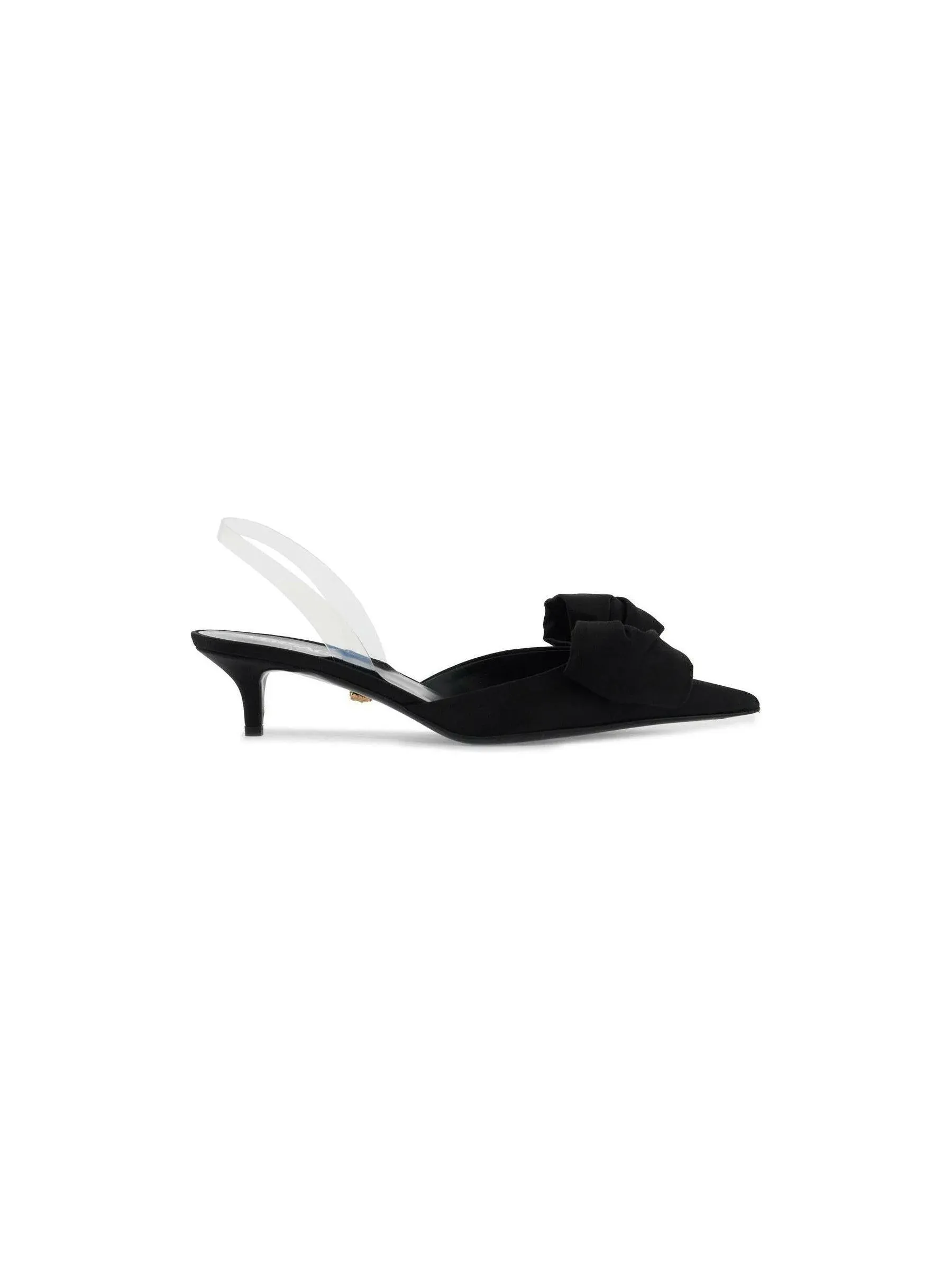 Alia Bow Satin Slingback Pumps