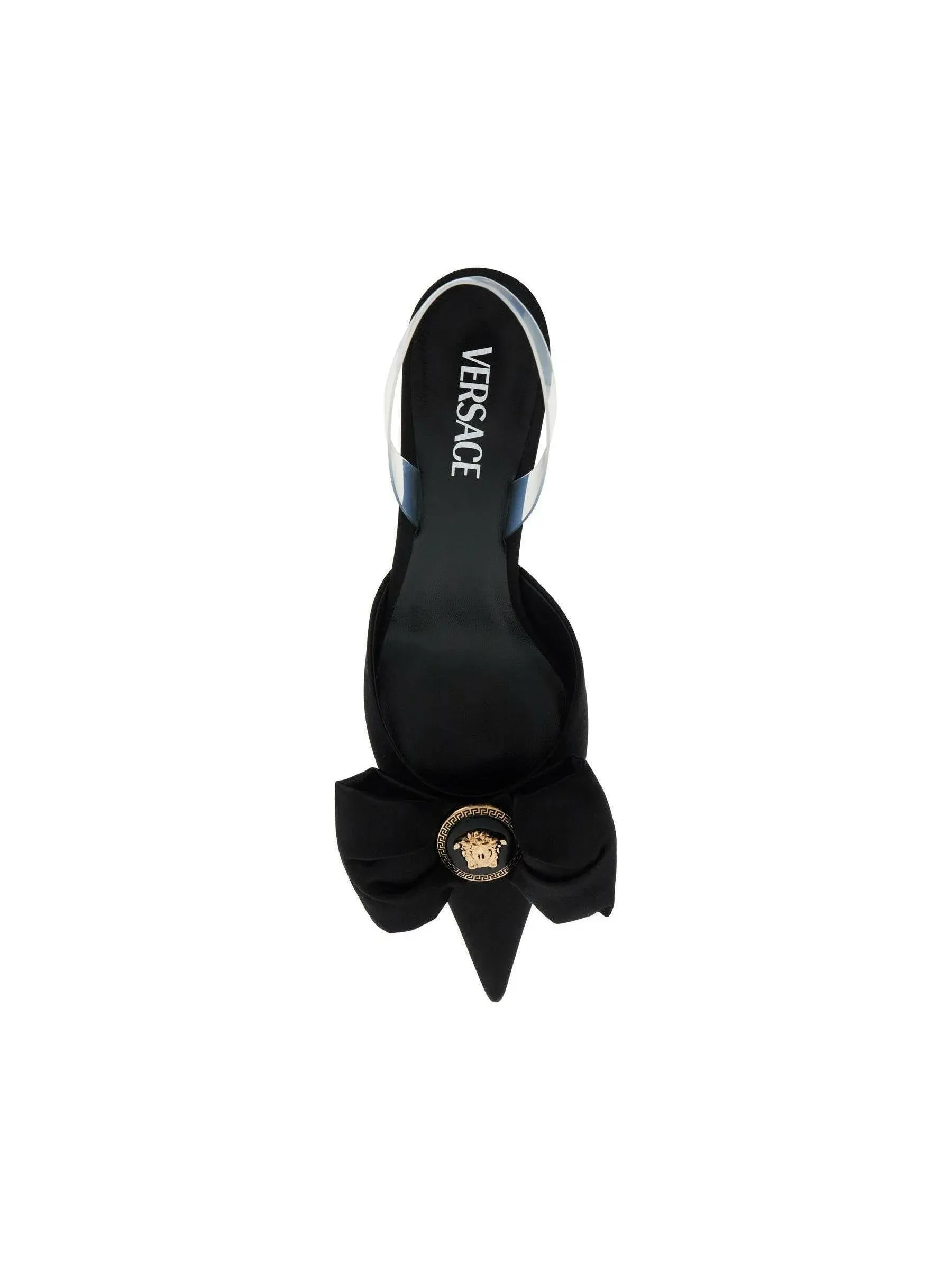 Alia Bow Satin Slingback Pumps