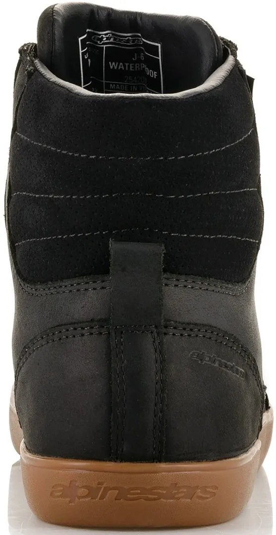 ALPINESTARS J6 WATERPROOF RIDE SHOE - BLACK/GUM