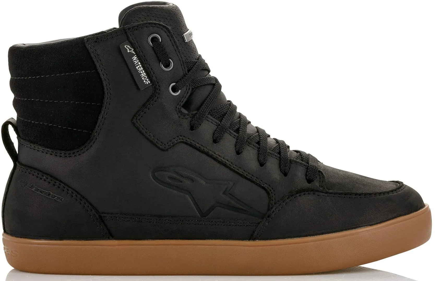 ALPINESTARS J6 WATERPROOF RIDE SHOE - BLACK/GUM