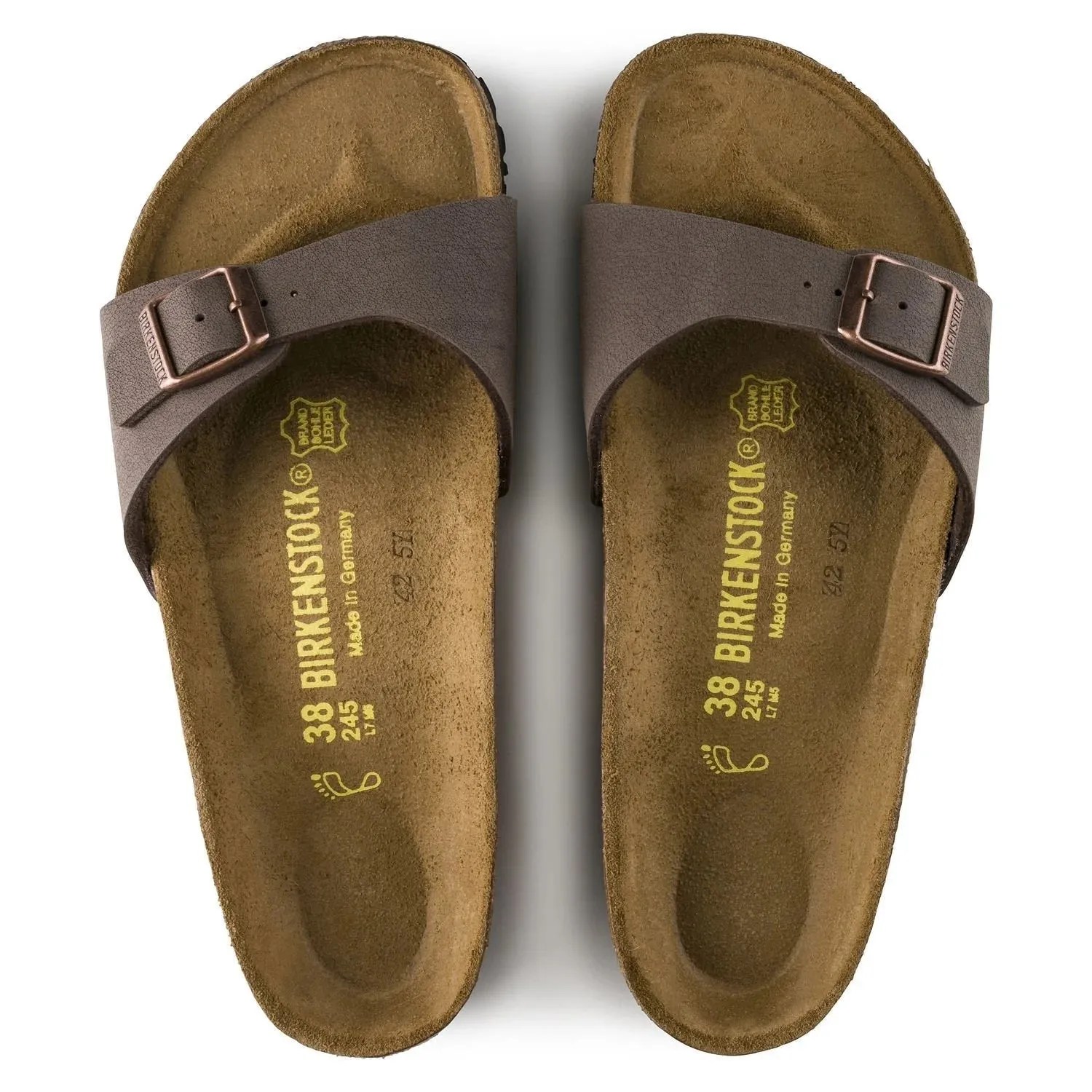 Birkenstock Womens Madrid Birkibuck Narrow Mocha