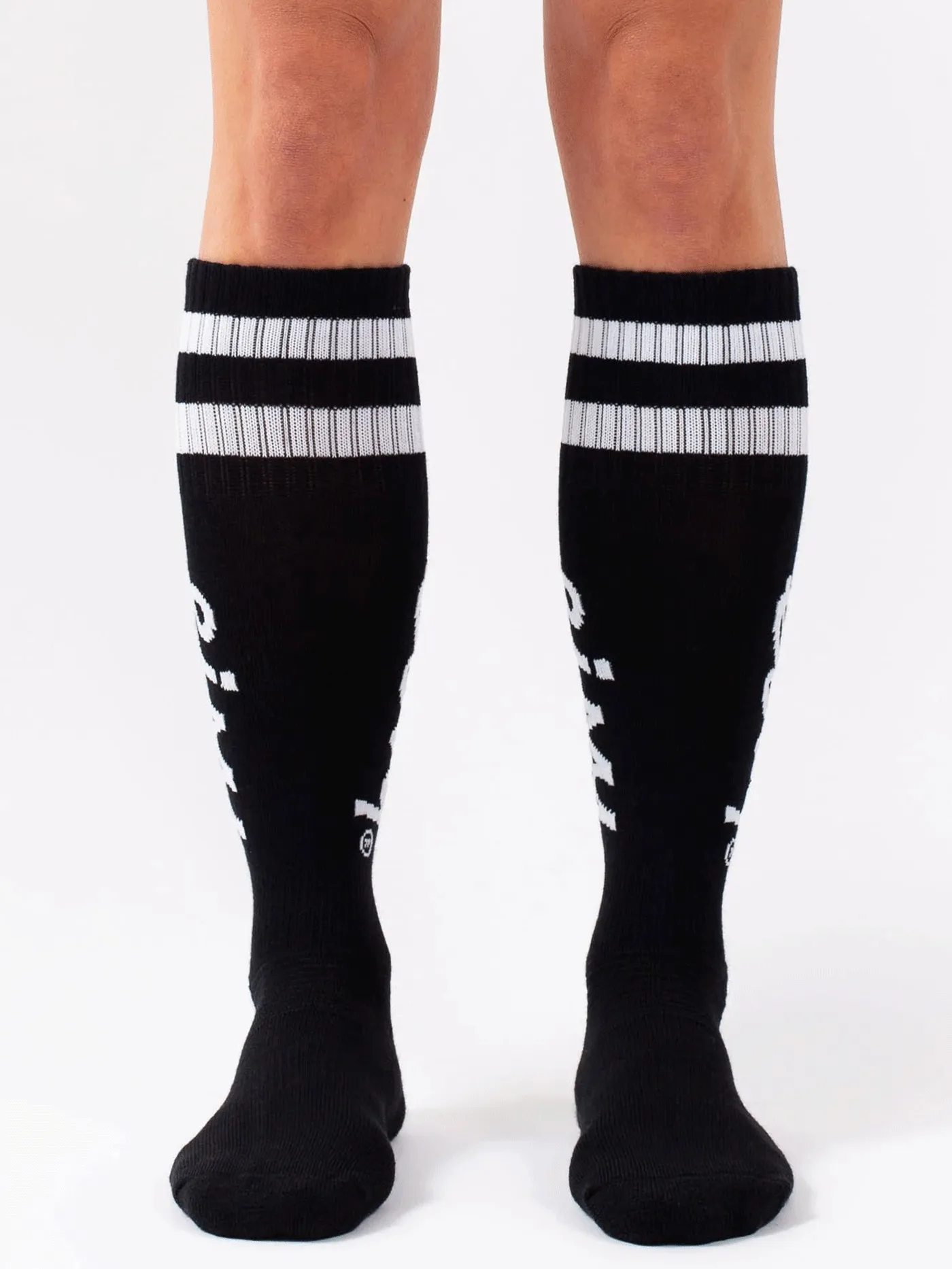 Cheerleader Wool Black Socks (Women)