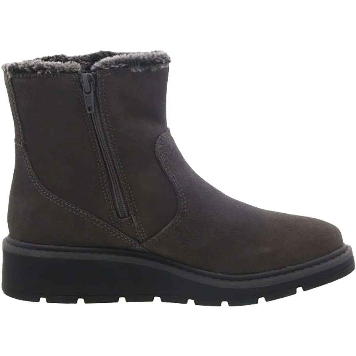 Clarks Womens Ivery Opal Suede Cold Weather Ankle Boots