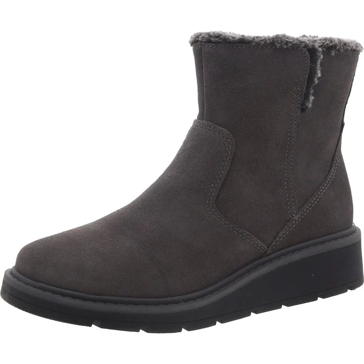 Clarks Womens Ivery Opal Suede Cold Weather Ankle Boots