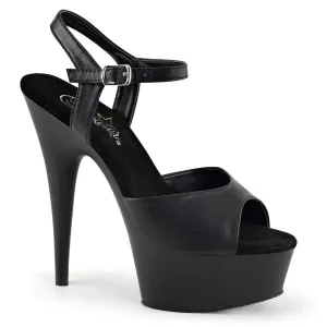 Delight 609 Black Faux Leather