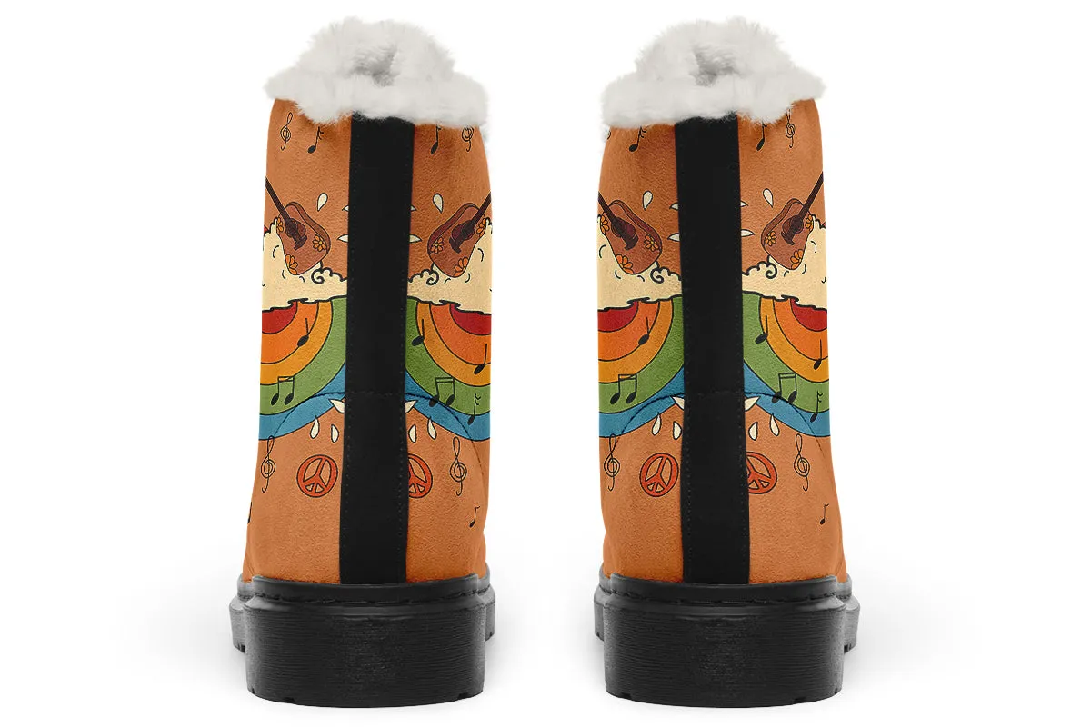 Groovy Tunes Faux Fur Boots