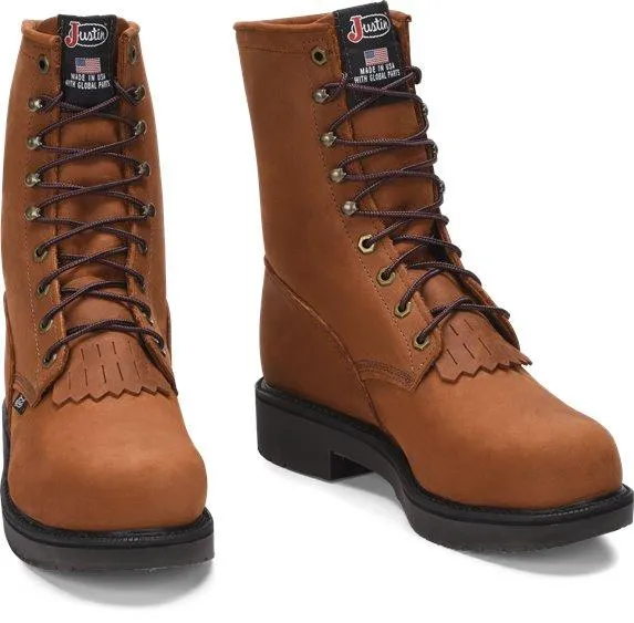 Justin Men's Cargo Brown Steel Toe Work Boots - 795