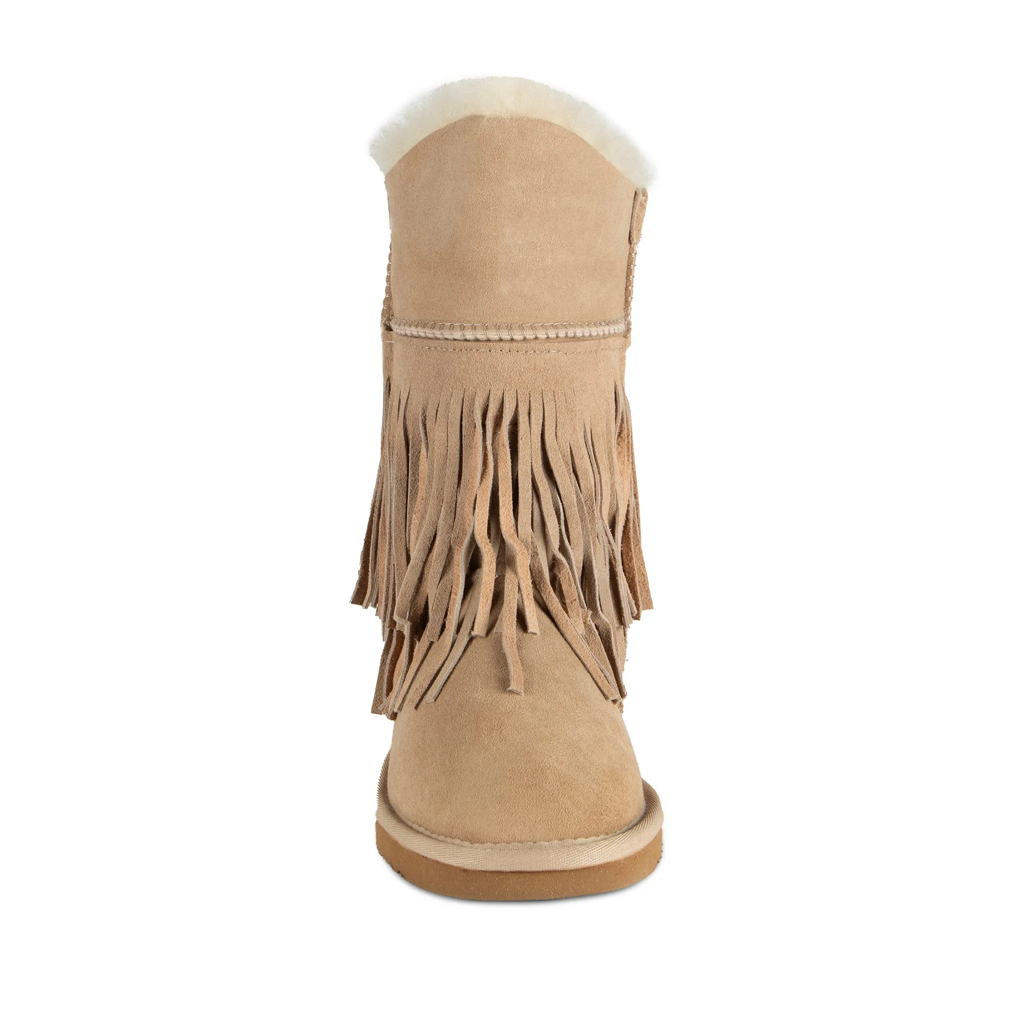 Ladies Classic Fringed Sheepskin Boot