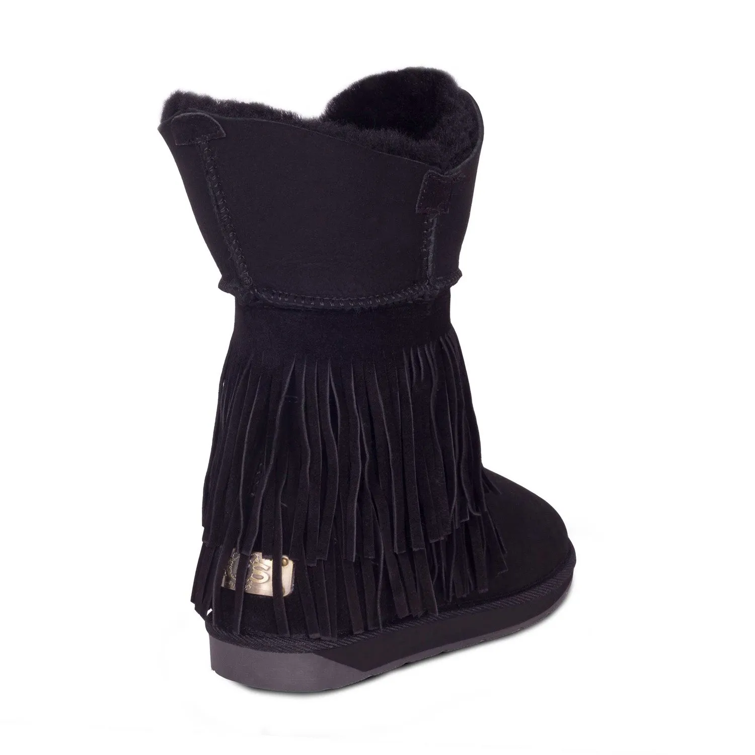 Ladies Classic Fringed Sheepskin Boot