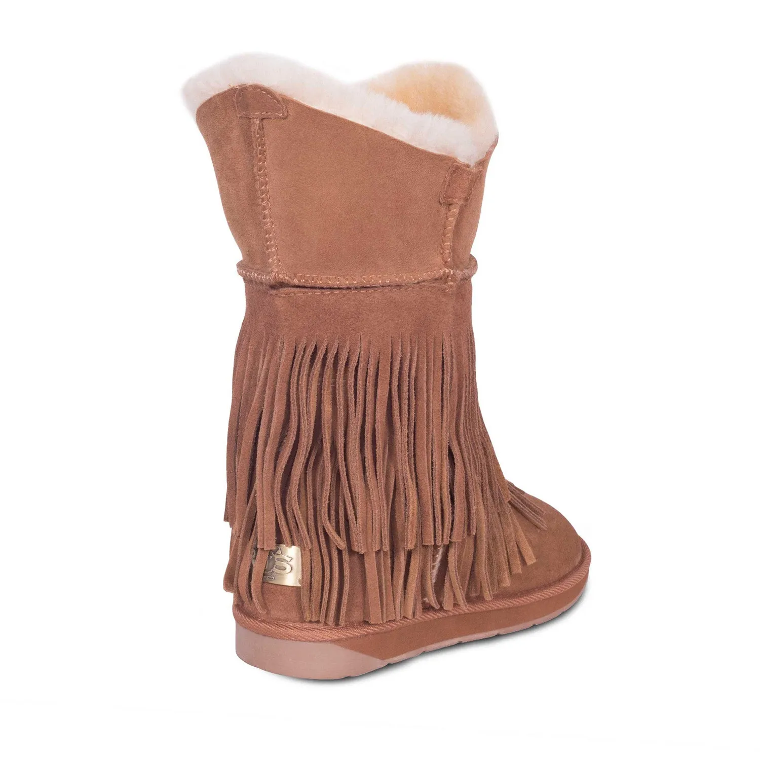 Ladies Classic Fringed Sheepskin Boot