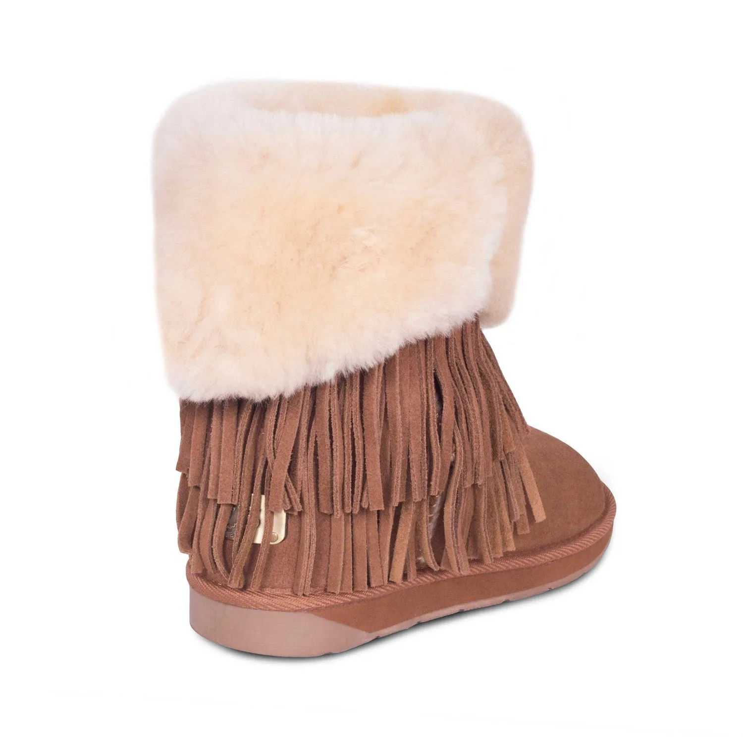 Ladies Classic Fringed Sheepskin Boot