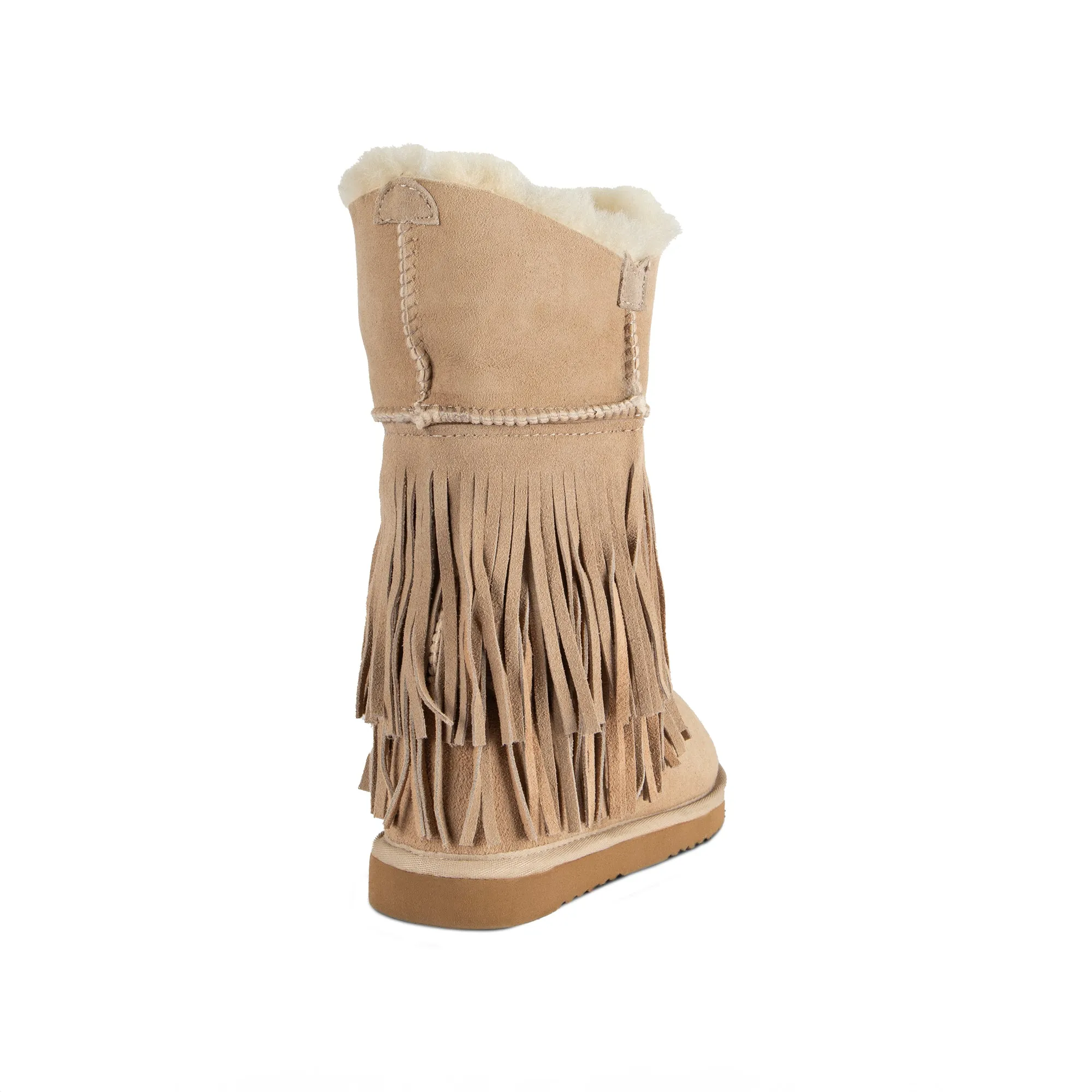 Ladies Classic Fringed Sheepskin Boot