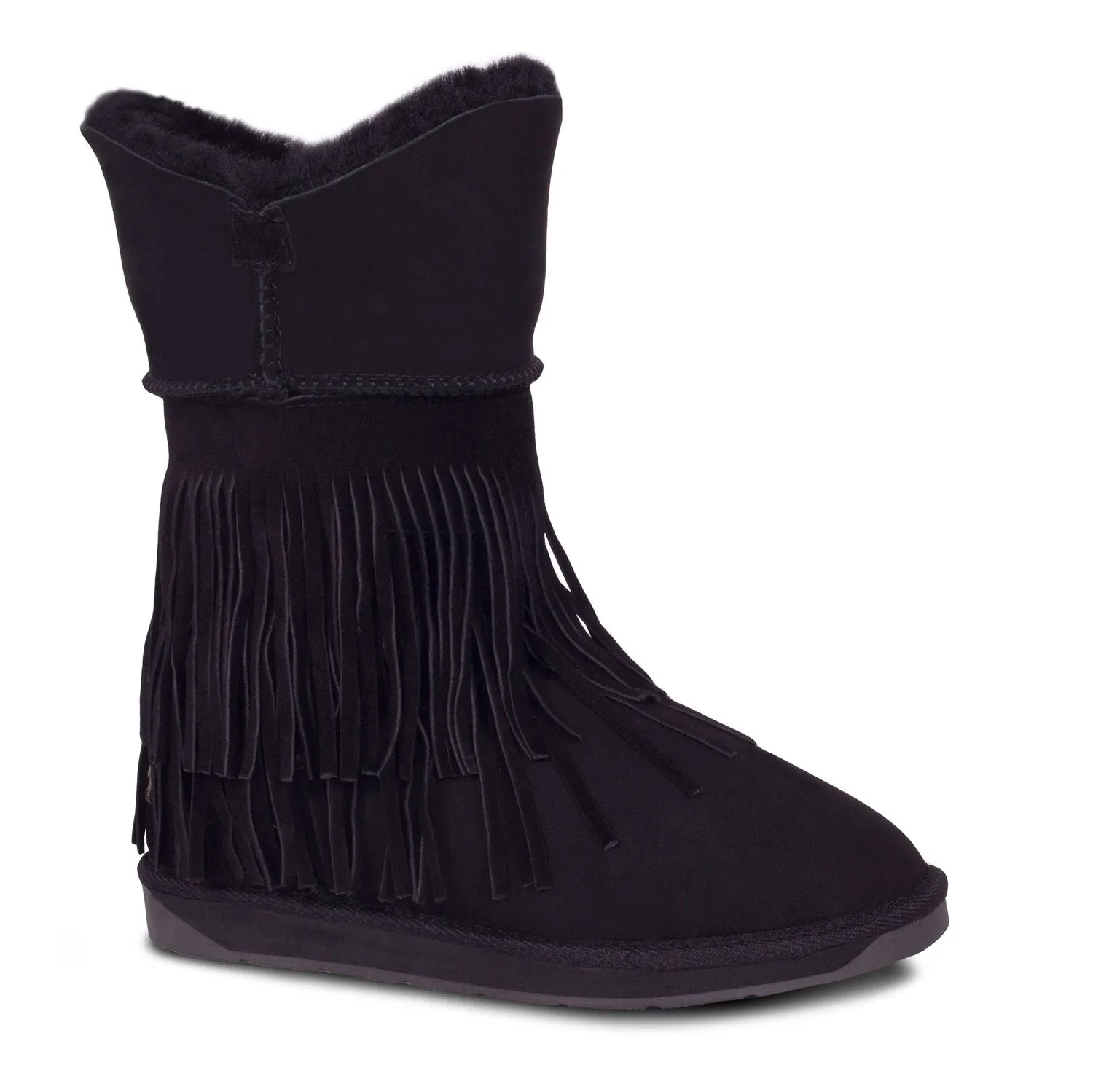 Ladies Classic Fringed Sheepskin Boot