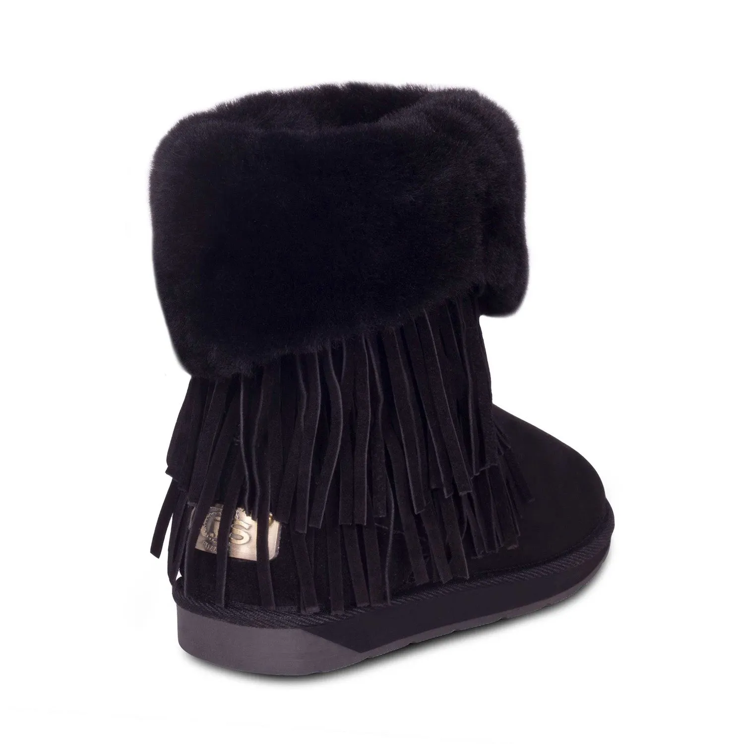 Ladies Classic Fringed Sheepskin Boot