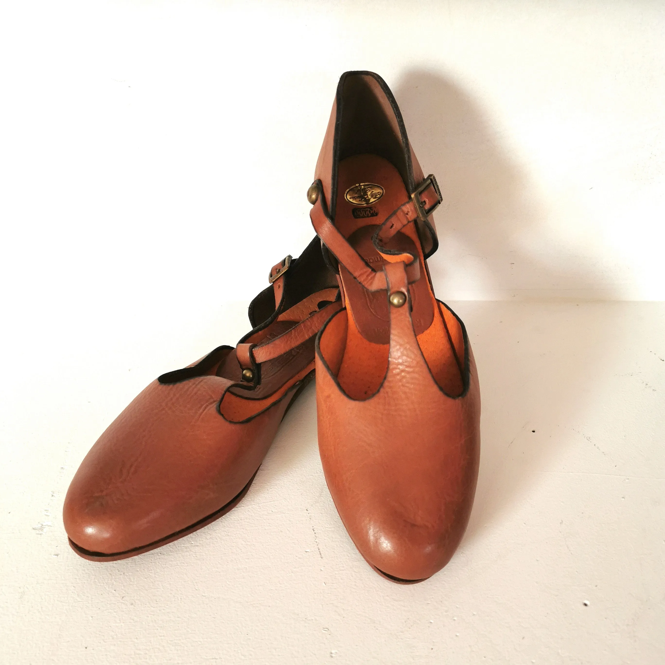 Mary Jane handmade leather - Brown