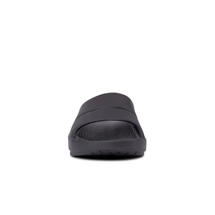 Men's Oofos Ooahh Slide in Black