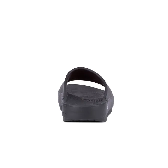 Men's Oofos Ooahh Slide in Black