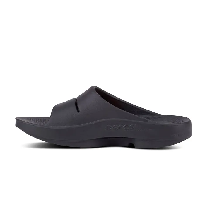 Men's Oofos Ooahh Slide in Black
