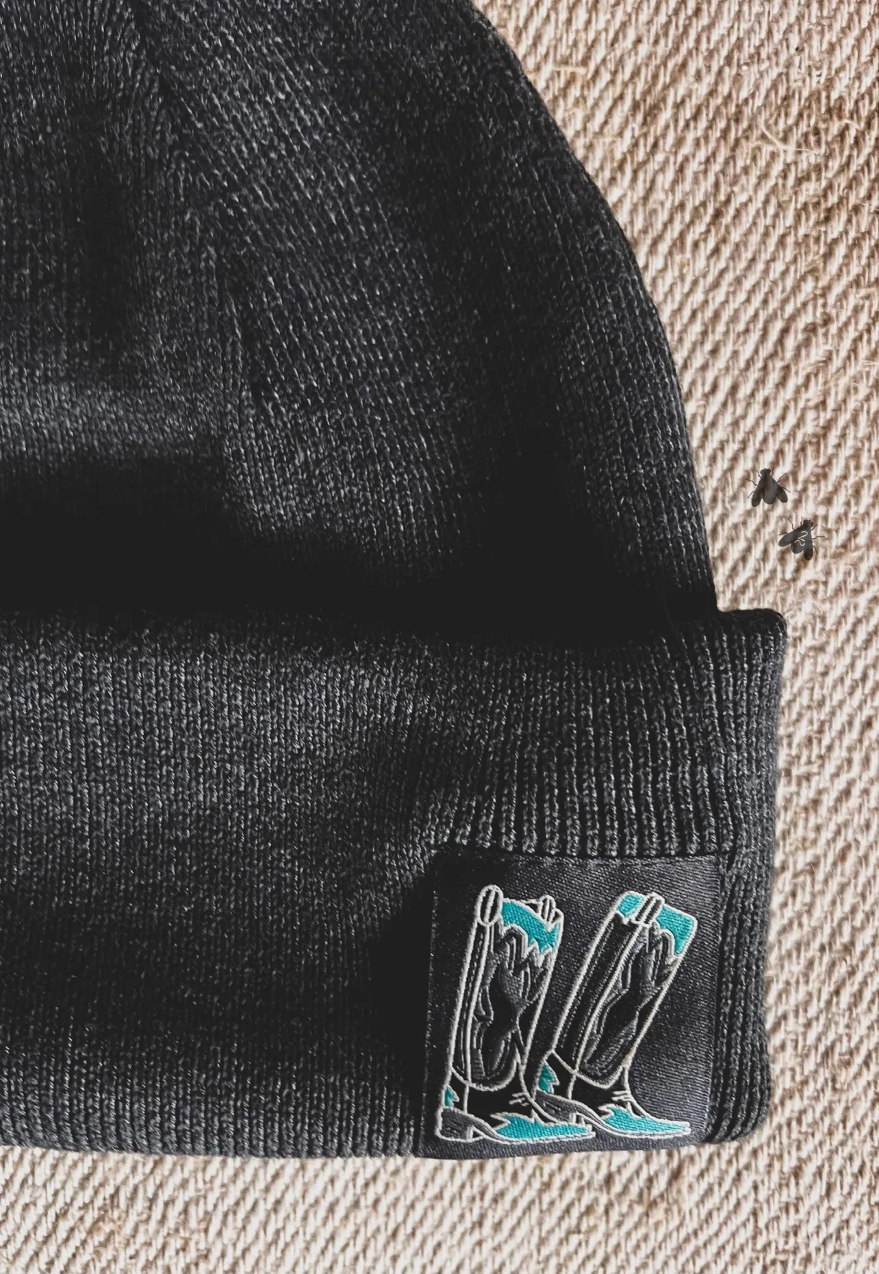 Oh Boots Gray Beanie
