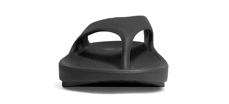 OOFOS Mens Ooriginal Thong Black