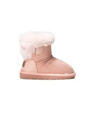 Pink Australian water repellent boot with fur