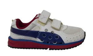 Puma Faas 300 Kids Hook And Loop White Leather Textile Trainers 185866 09