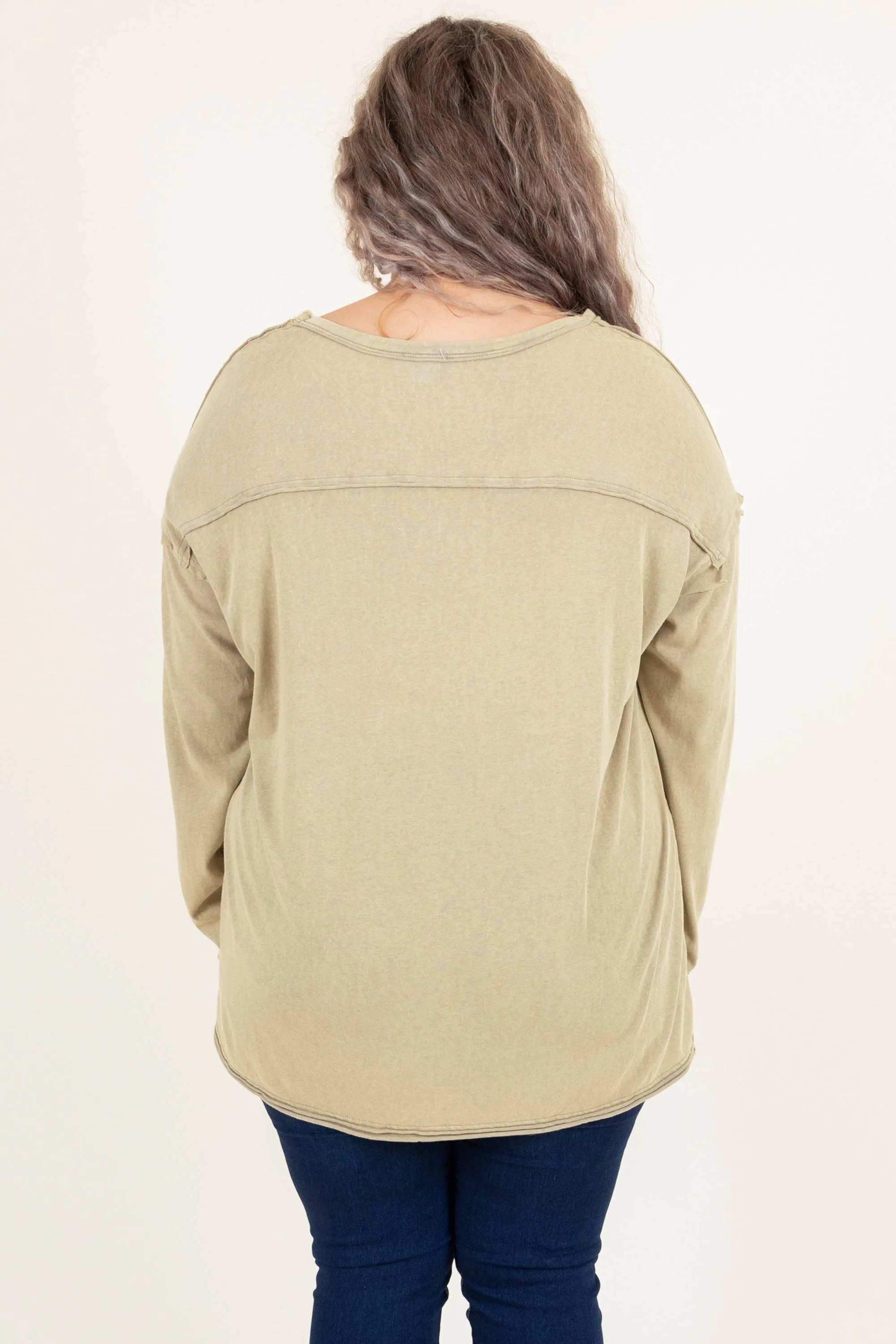 Simple Lifestyle Top, Olive
