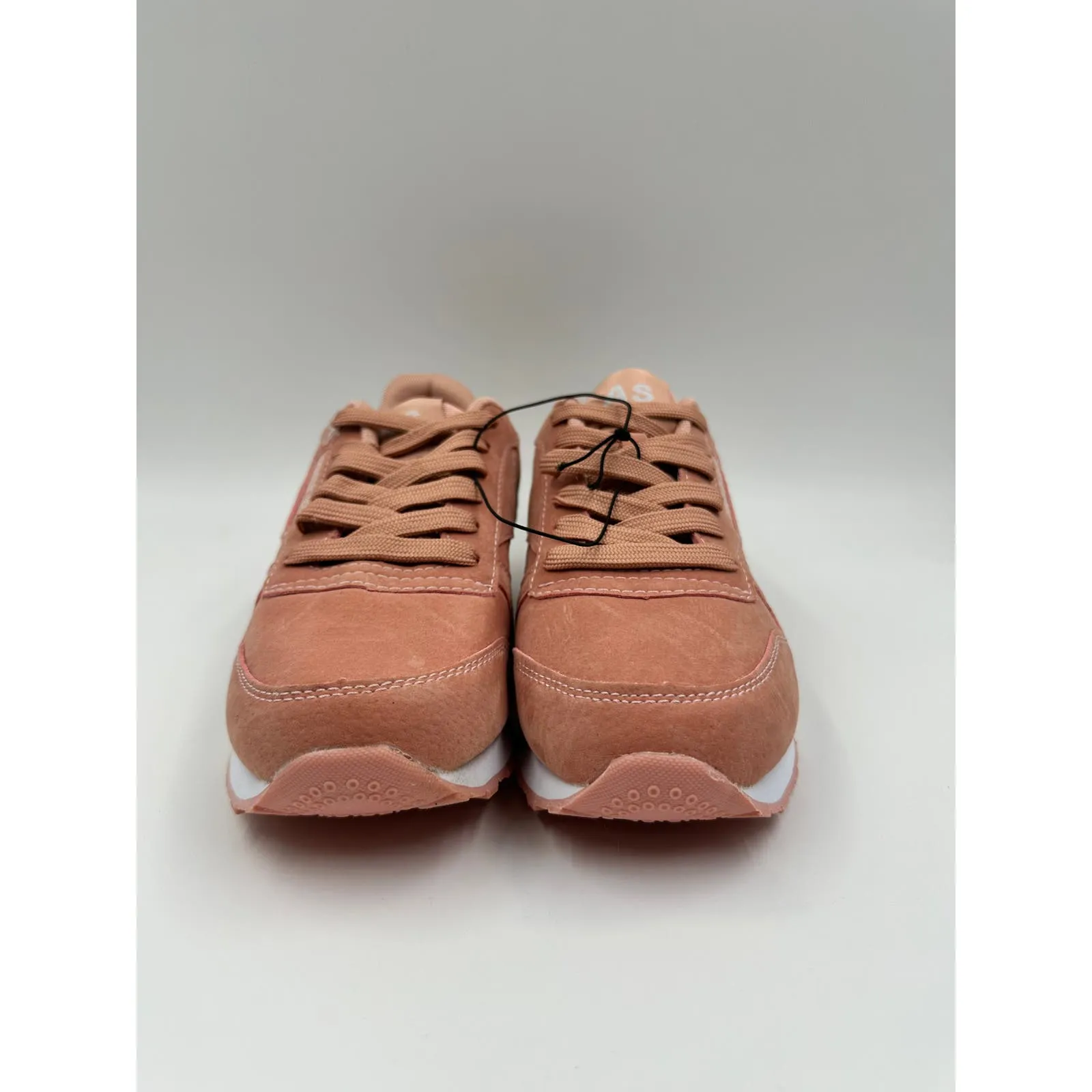 Women's Size 6, Salmon Casual Running Sneaker with White Accents and Sole