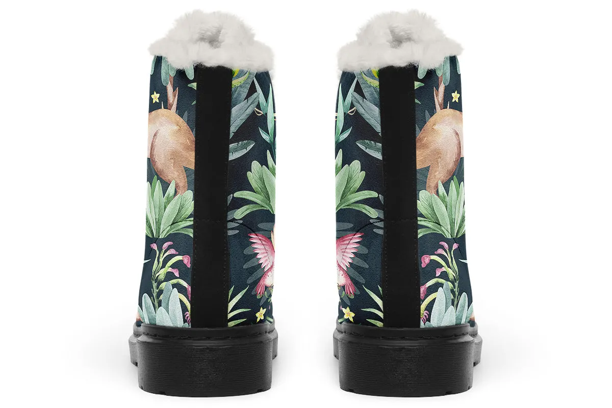 Wonderful Wildlife Faux Fur Boots